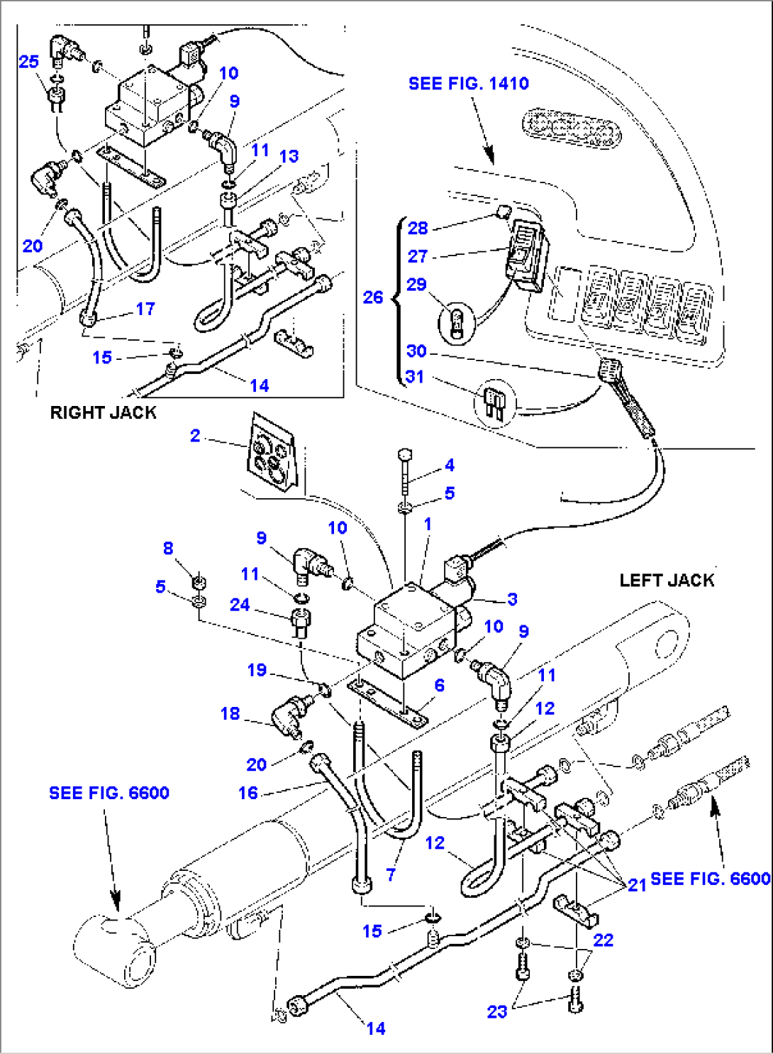 HYDRAULIC PIPING (SHOVEL LIFTING CYLINDER) (ELECTRIC SAFETY VALVE)