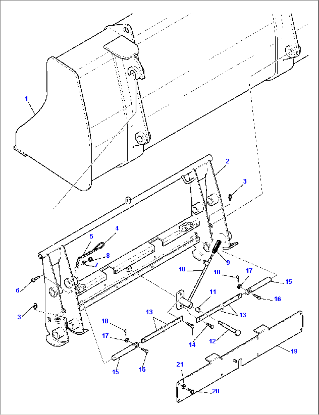MECHANICAL QUICK COUPLING (FOR STANDARD BUCKET) (TUV)