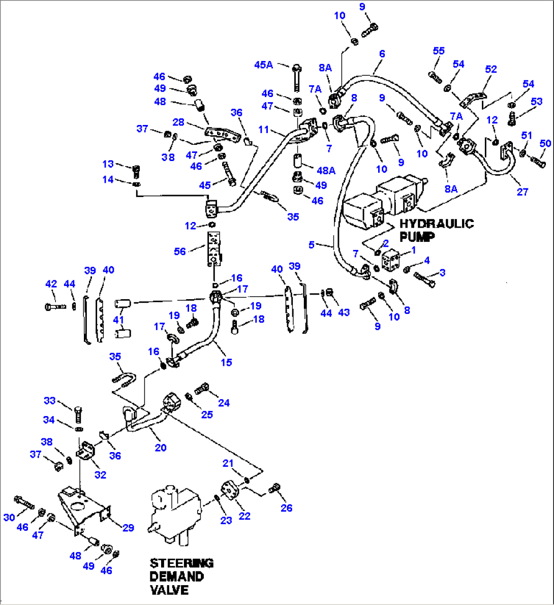 HYDRAULIC PIPING PUMP TO DEMAND VALVE (2/2)