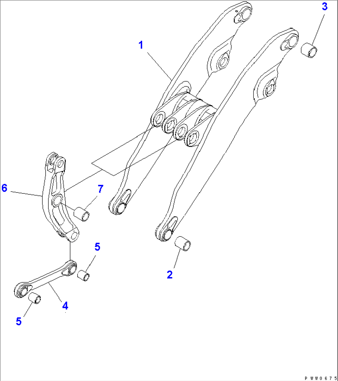 LIFT ARM AND BELLCRANK (HIGH LIFT ARM)