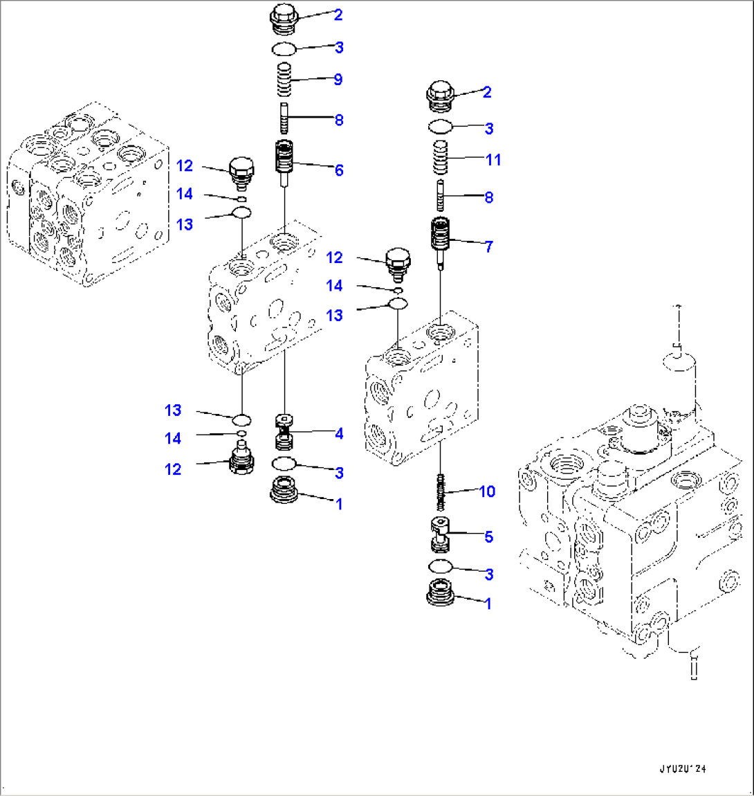 Fender Group, Control Valve, 5-Valve (3/12) (#80001-)