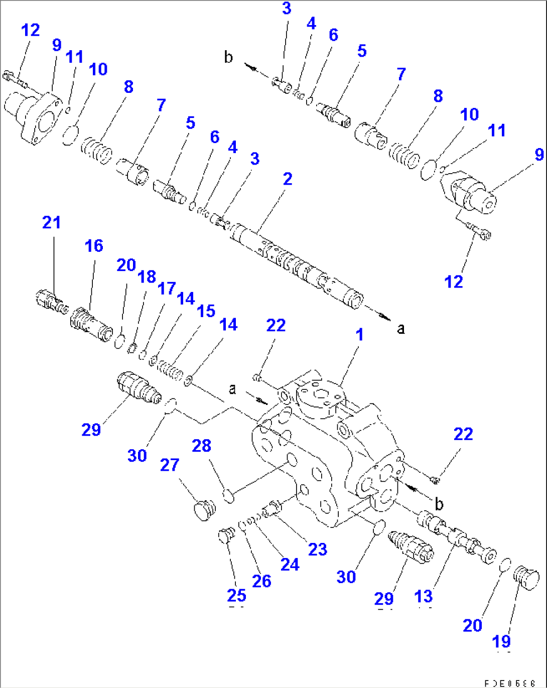 STEERING DEMAND VALVE(#50001-)