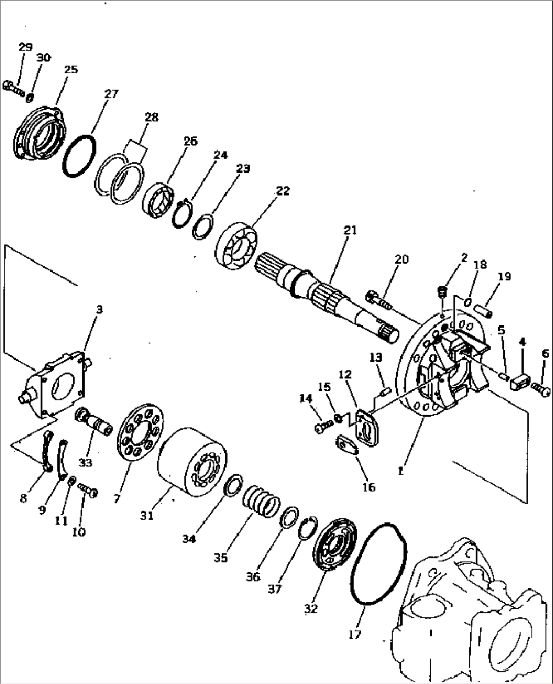 HYDRAULIC PUMP NO.1 (PUMP 2/5) (3/13) (WITH 3-STAGE SELECTOR MODE OLSS)