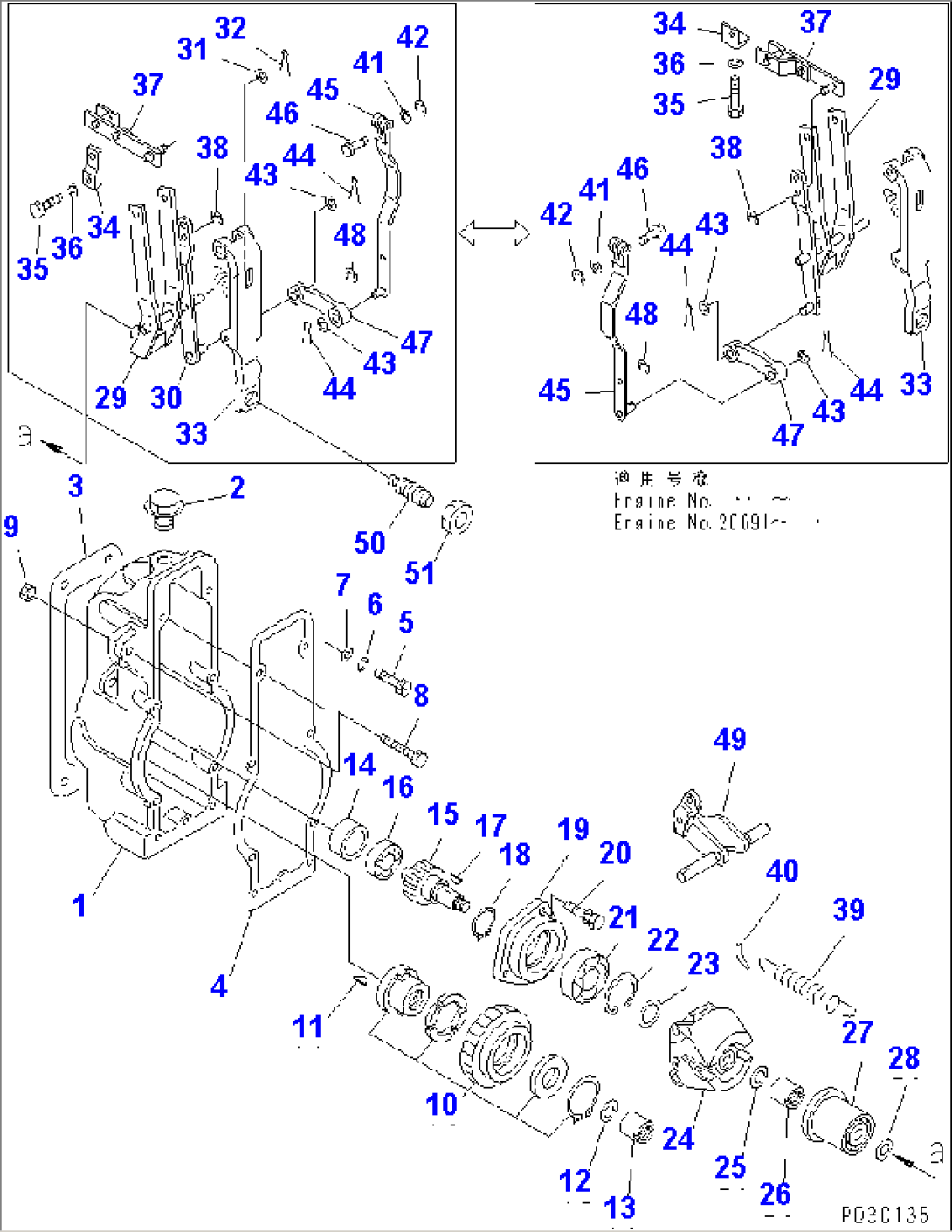 FUEL INJECTION PUMP (3/6) (TBG SPEC)(#26691-)