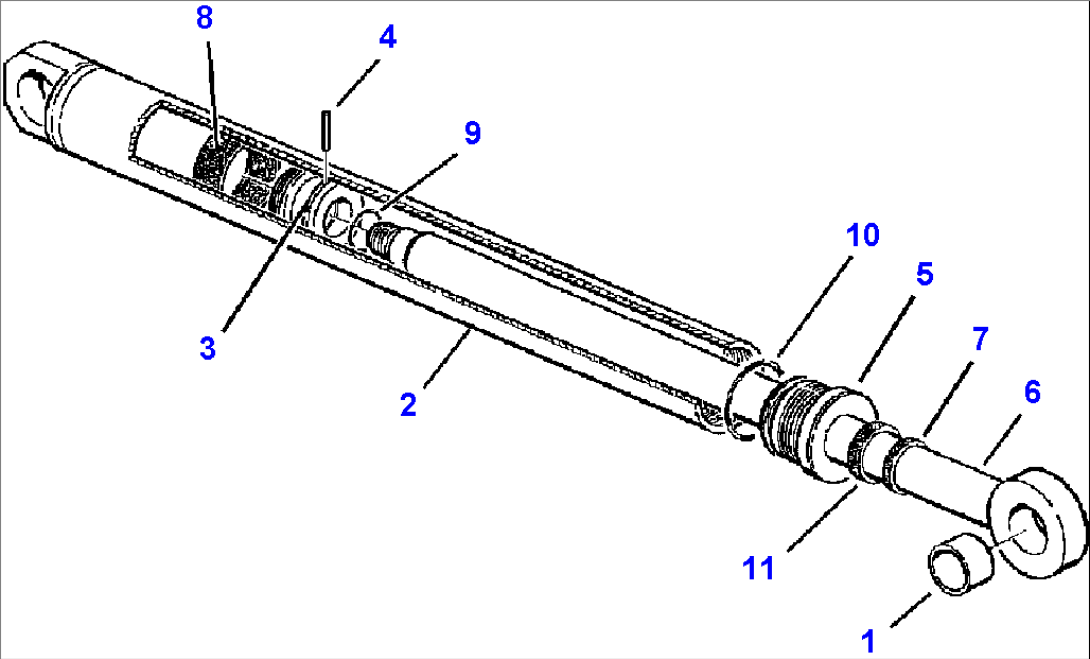 FIG. H7003-01A0 LOADER CYLINDER - MP BUCKET