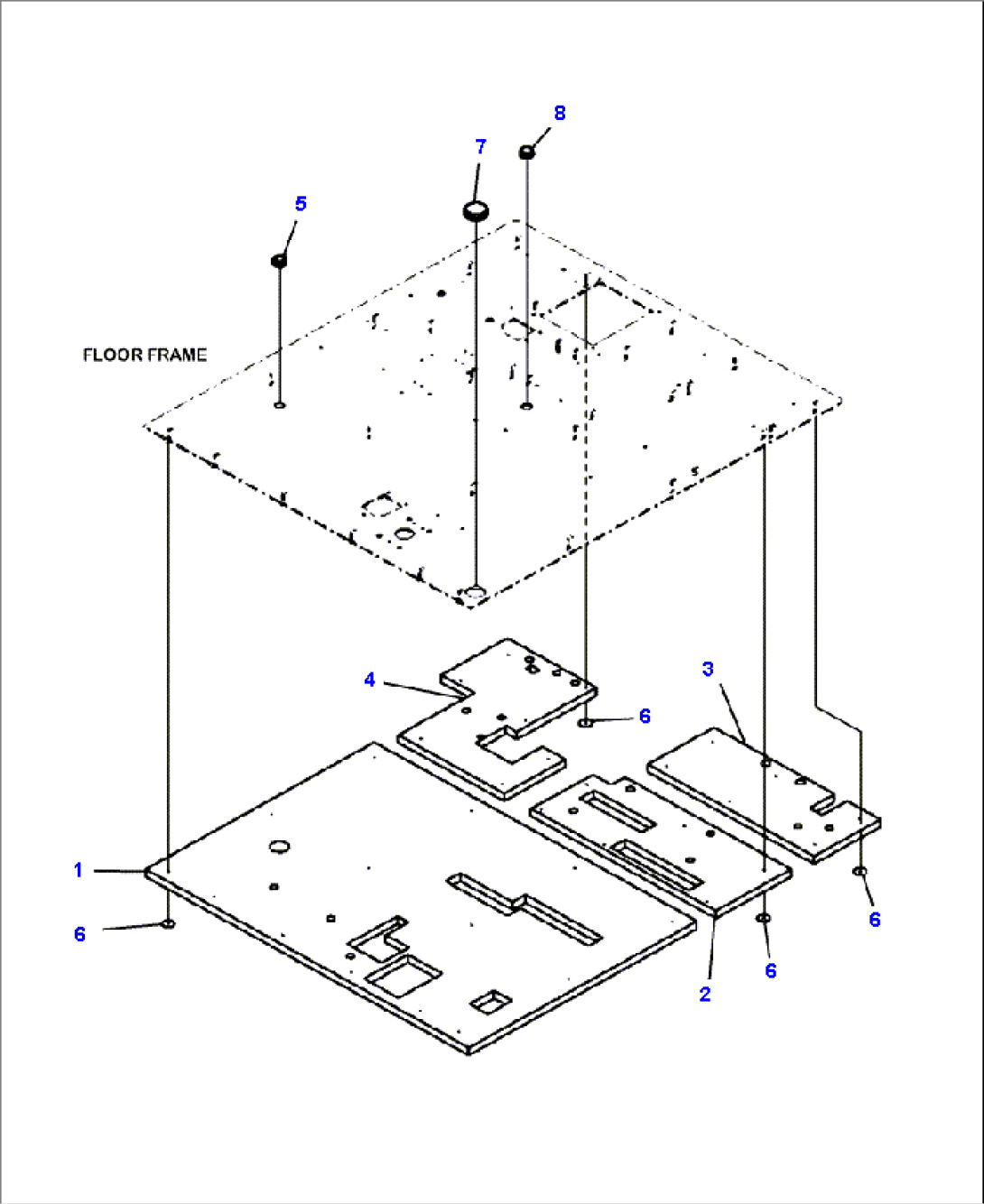 K0200-16A0A FLOOR FLOOR (S/N A11185- )