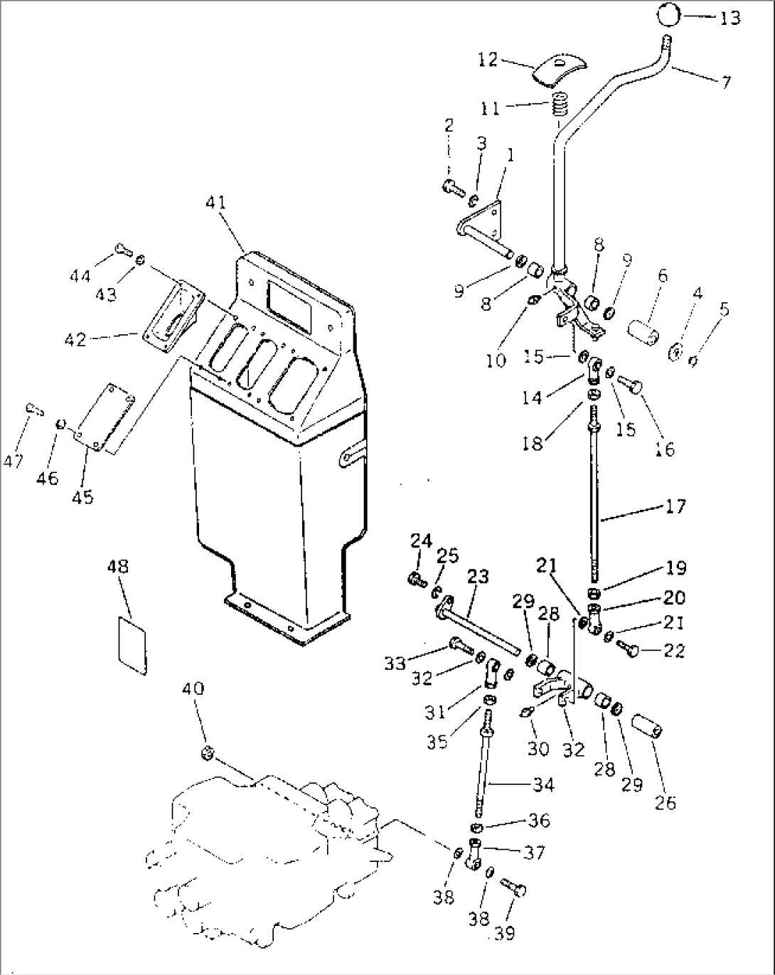 RIPPER CONTROL LEVER