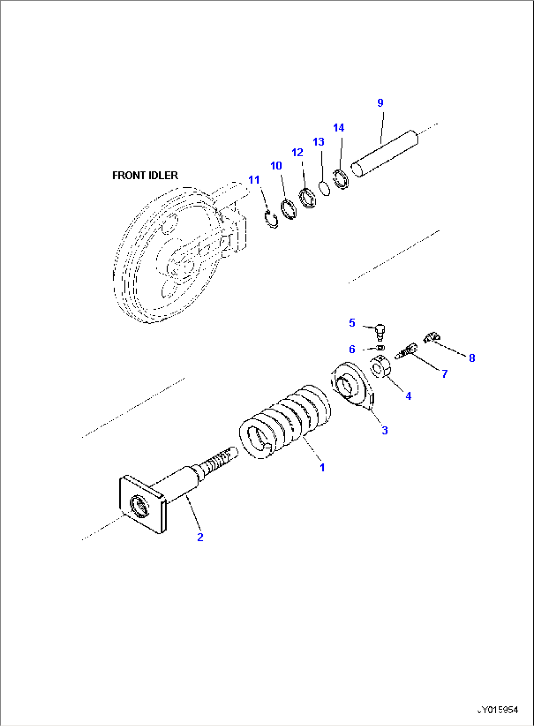 RECOIL SPRING (FOR RUBBER SHOE)