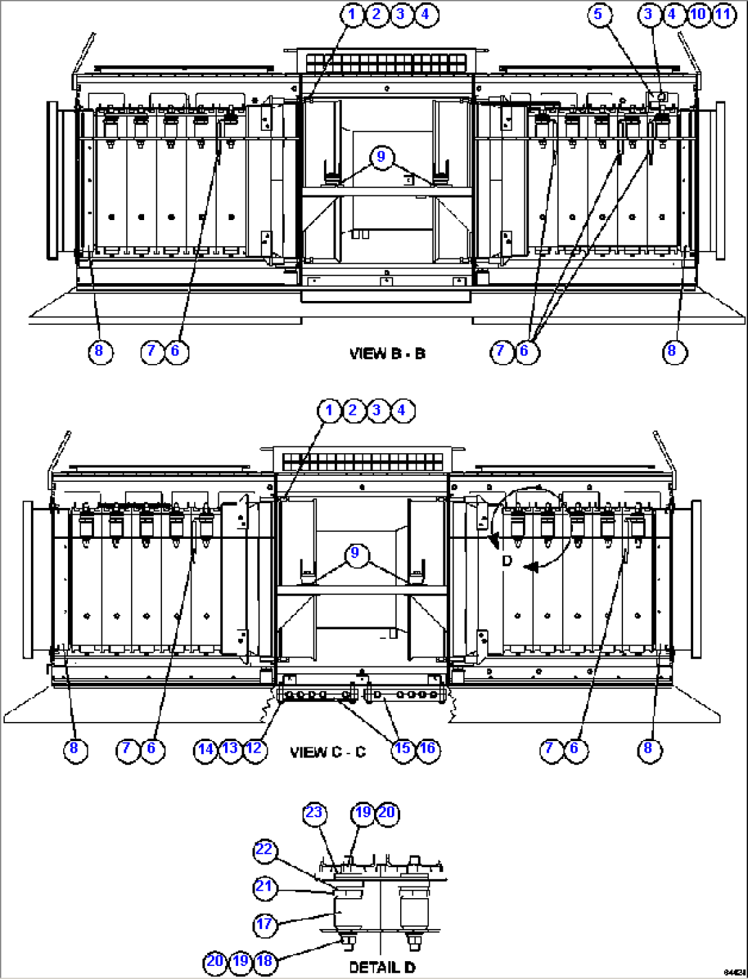 RETARDING GRID (J-GRID) 3/3 58F-06-01590