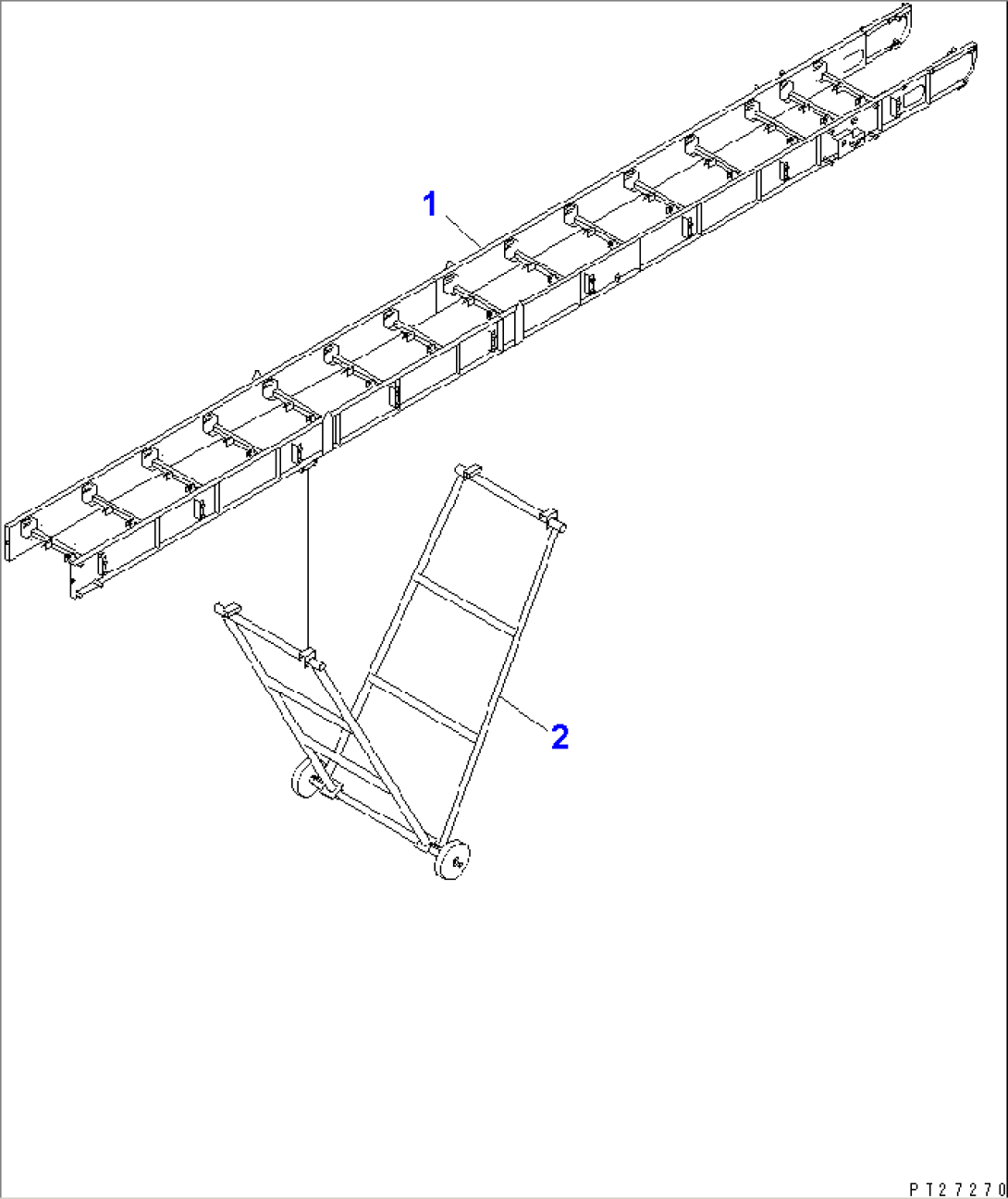 2ND CONVEYOR (CONVEYOR AND STAY) (600MM WIDTH) (WITH EMERGENCY SWITCH)