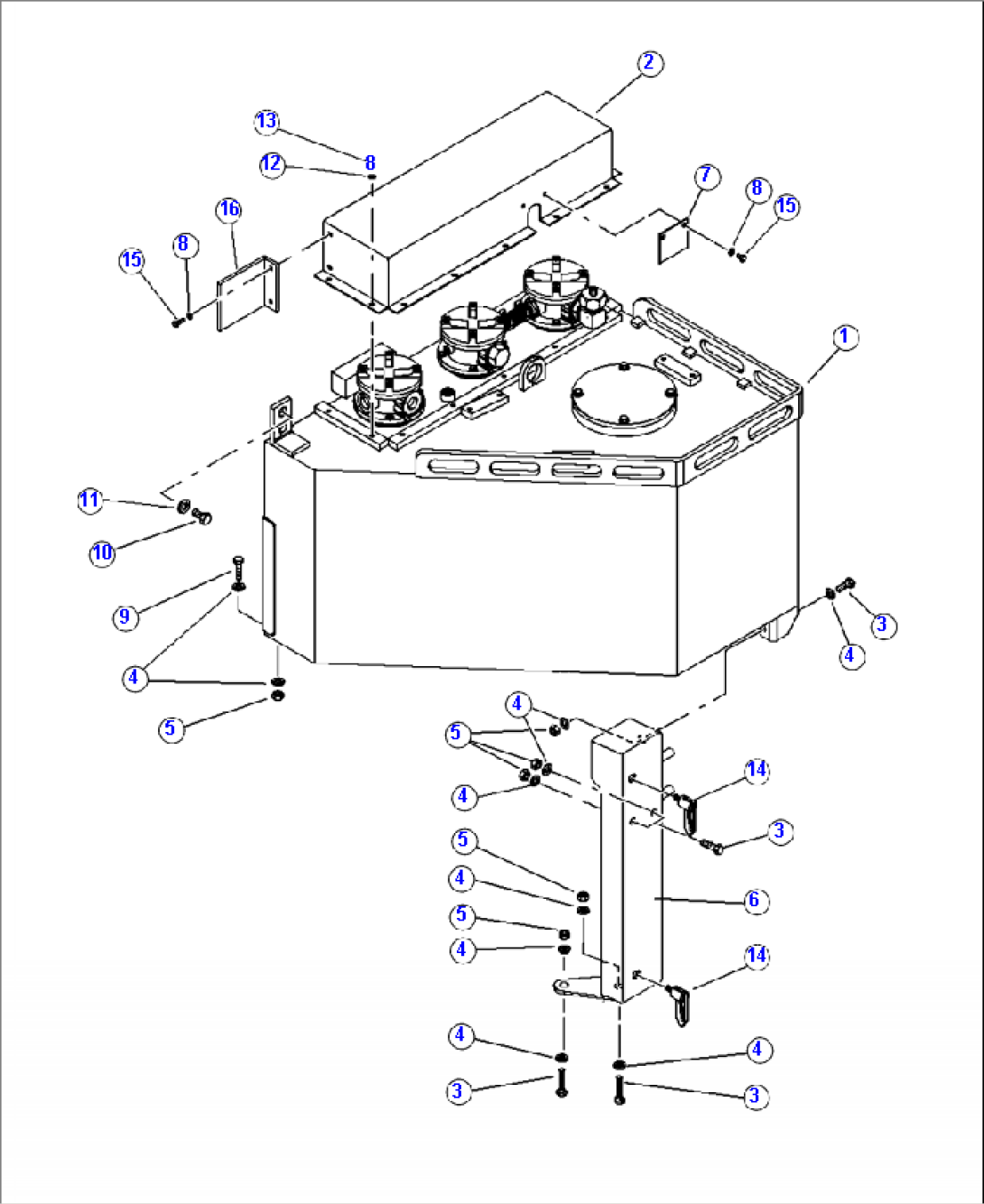 H0115-01A0 HYDRAULIC TANK MOUNTING