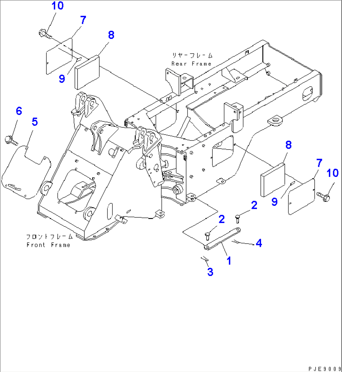 BAR LOCK AND COVER (WITH 4-SPOOL PIPING)