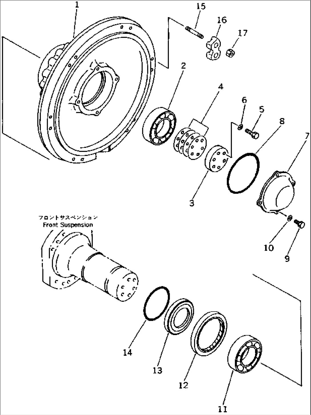 FRONT AXLE (FOR DISC TYPE FRONT BRAKE)