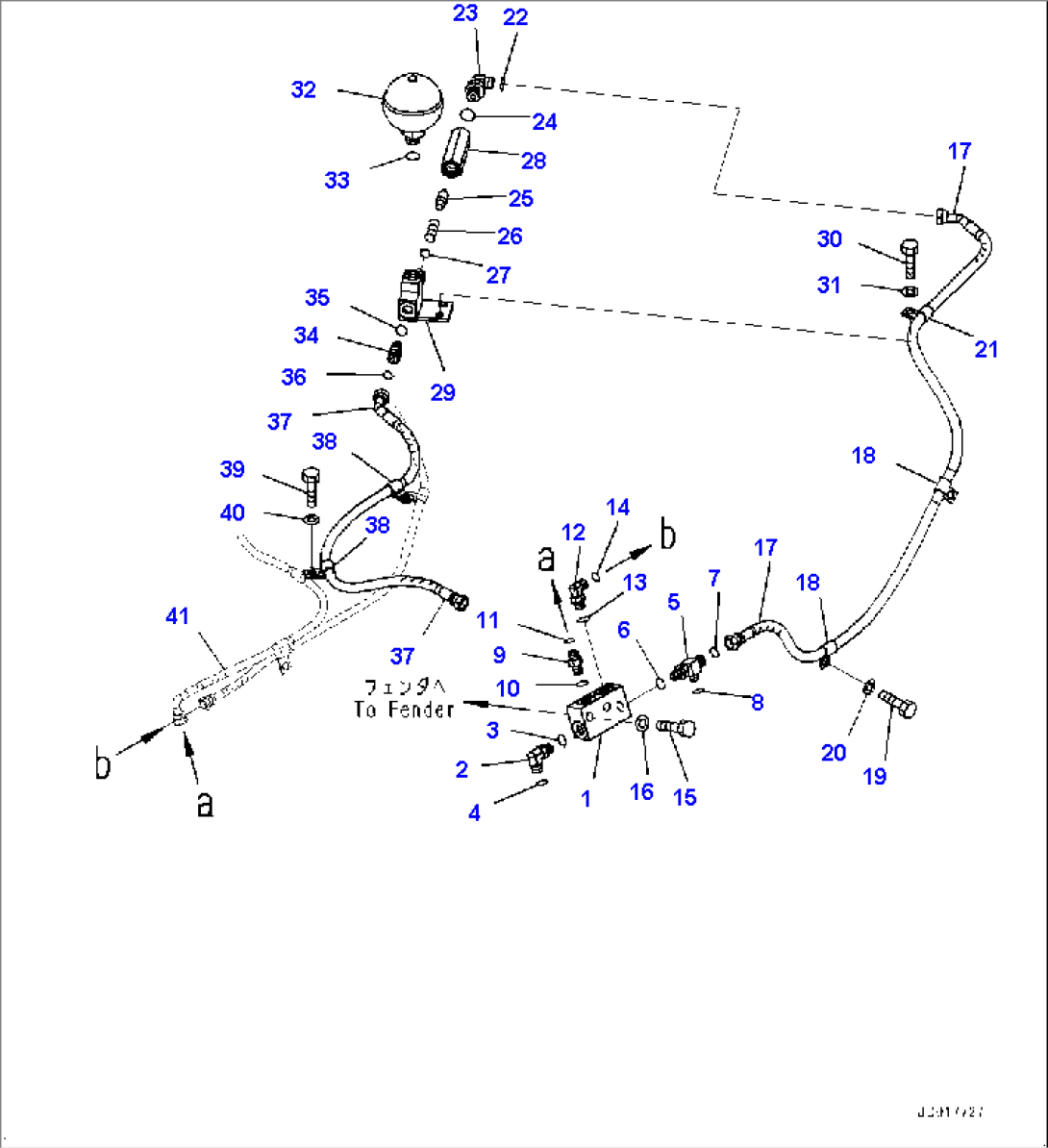Fender, PPC Valve Piping (#11609-)