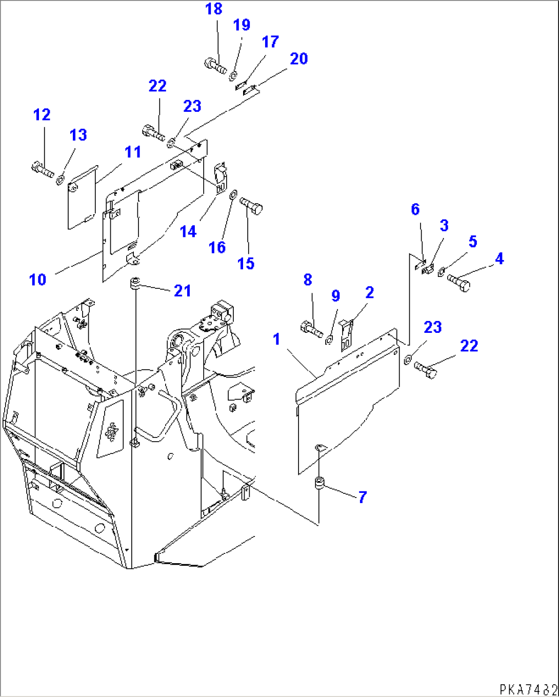 FRONT GUARD (ENGINE SIDE COVER¤ LOWER)