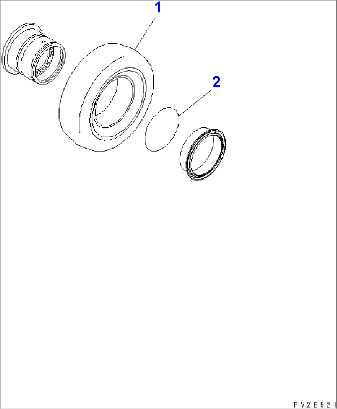 TIRE (29.5-R25 E4)(#2001-)