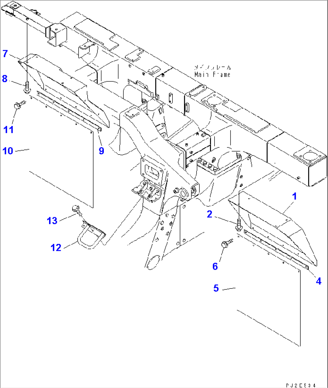 FENDER (WITH MUFFLER)(#7001-7074)