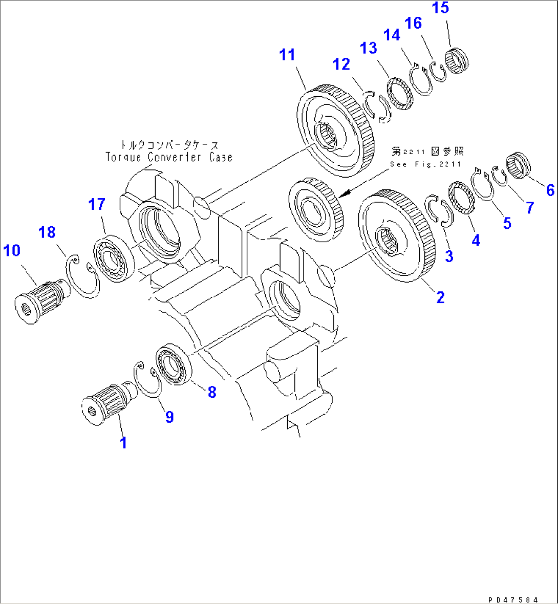 TRANSMISSION (P.T.O.)(#60001-)