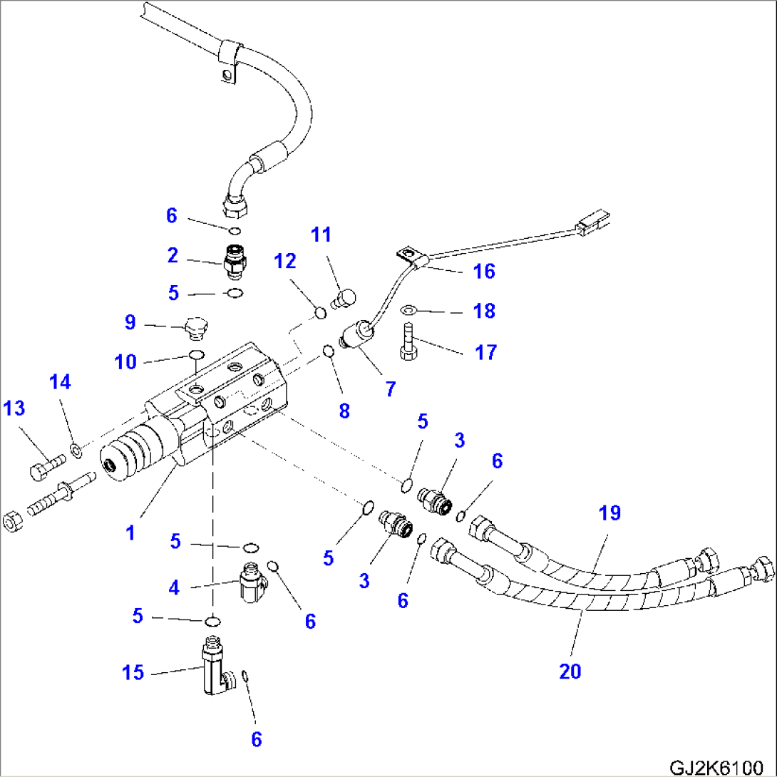 ROPS CAB (BRAKE VALVE)