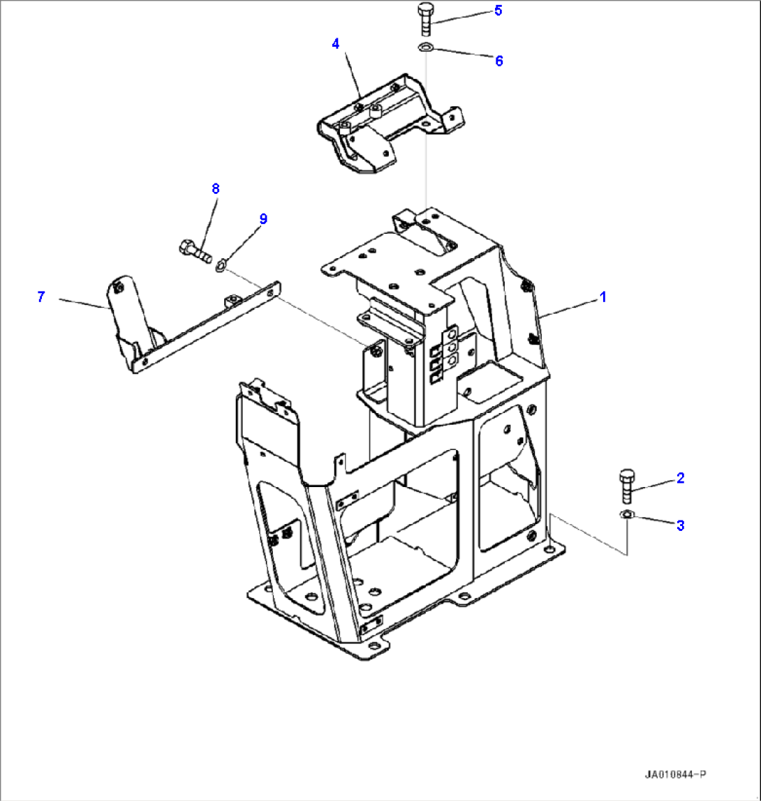 K4202-001004 LOADER CONTROL UNIT CONSOLE BOX, R.H.