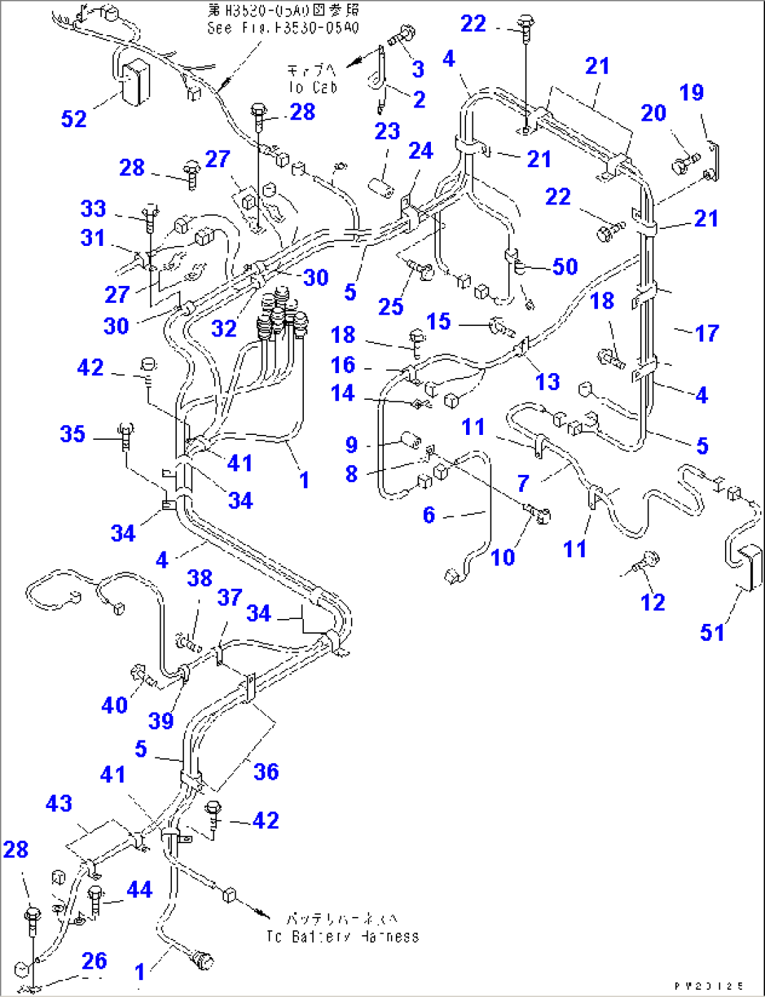 FRONT FRAME ELECTRICAL (HARNESS¤ L.H. SIDE)(#1001-1015)
