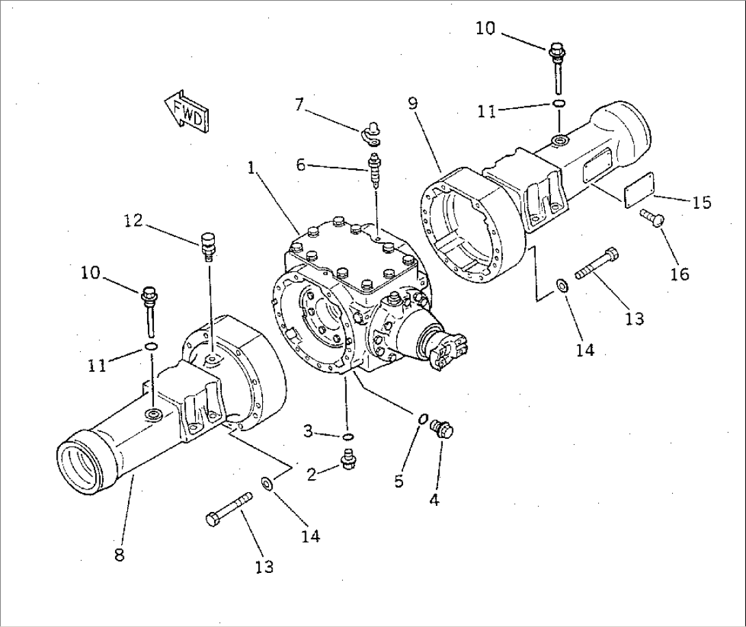 FRONT AXLE HOUSING(#12001-)