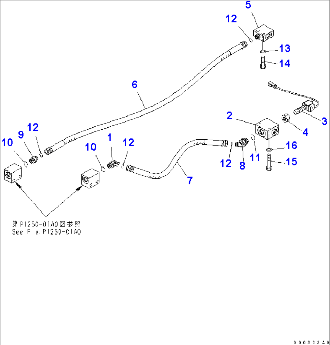 UNDER ATTACHMENT PIPING (REAR BLADE SOLENOID RELATED PARTS)