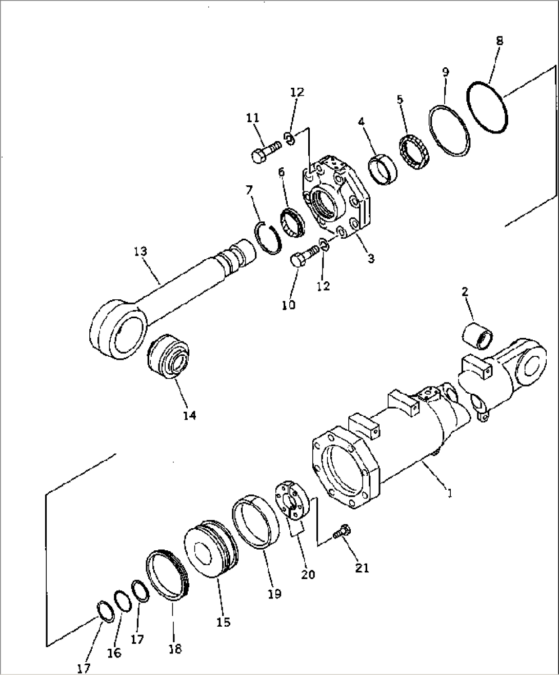 BLADE TILT CYLINDER (#15001-15413¤15417-15422)