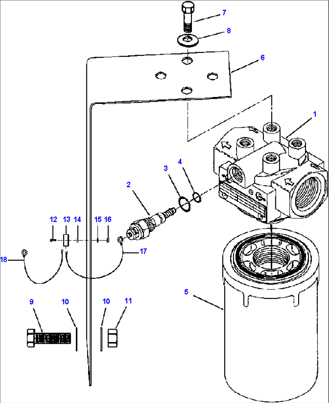 FIG. F5180-01A2 CONVERTER/DIFFERENTIAL OIL FILTER