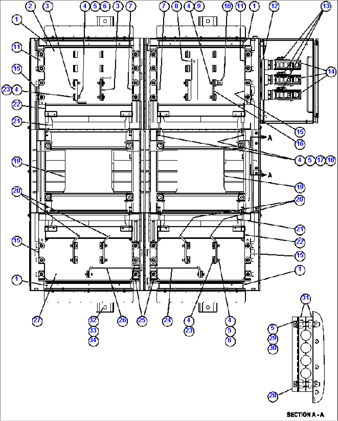 RETARDING GRID ASSEMBLY - 7 STEP (PC2158)