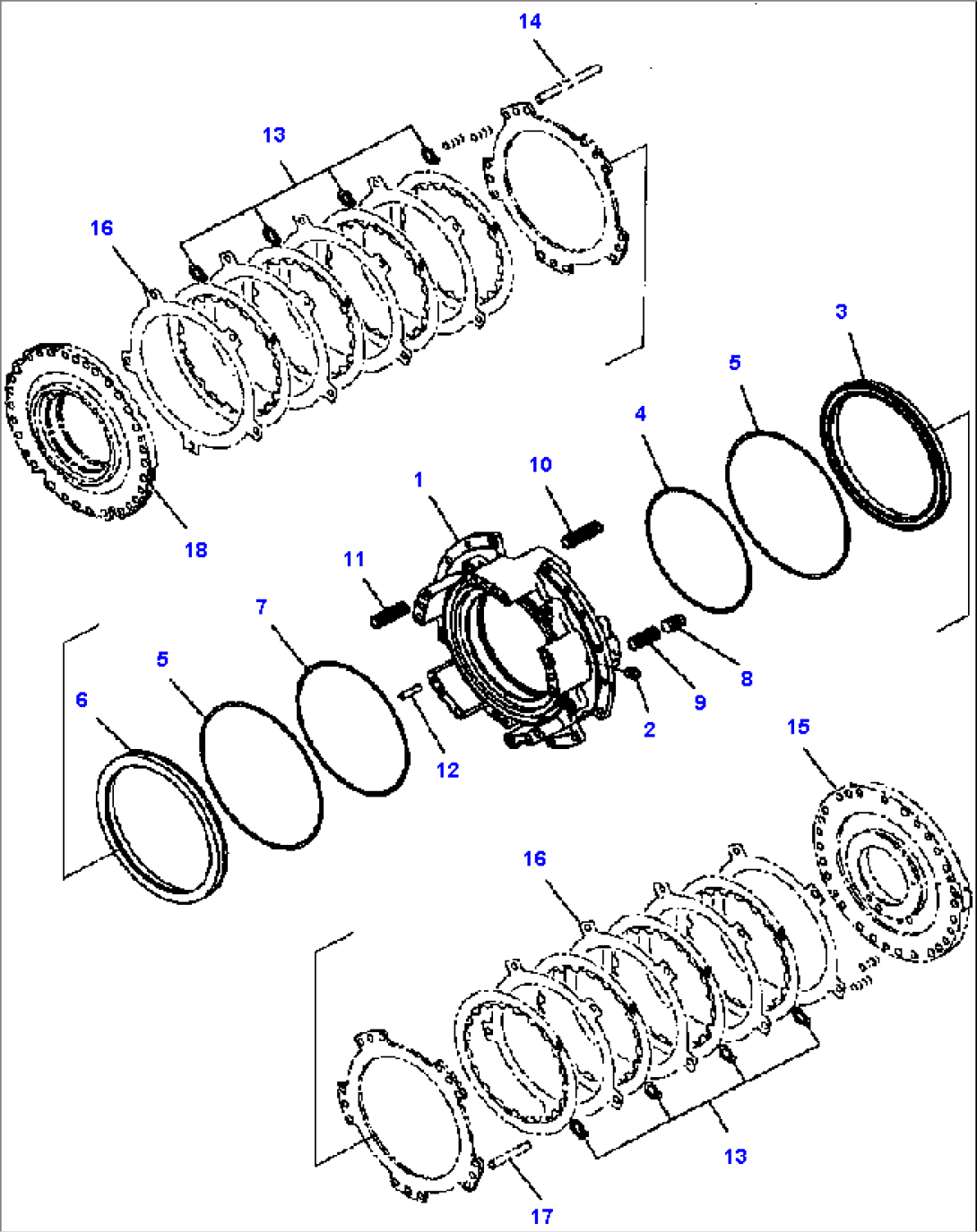 F4320-51A0 TRANSMISSION ASSEMBLY REVERSE AND FORWARD CLUTCH HOUSING