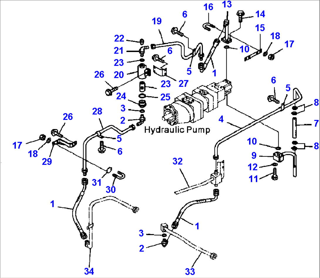 K4470-06A0 BRAKE PIPING PUMP LINE