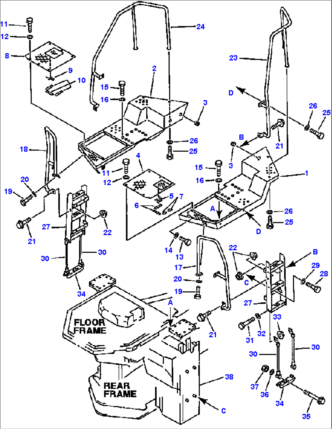 SIDE FLOOR AND LADDER