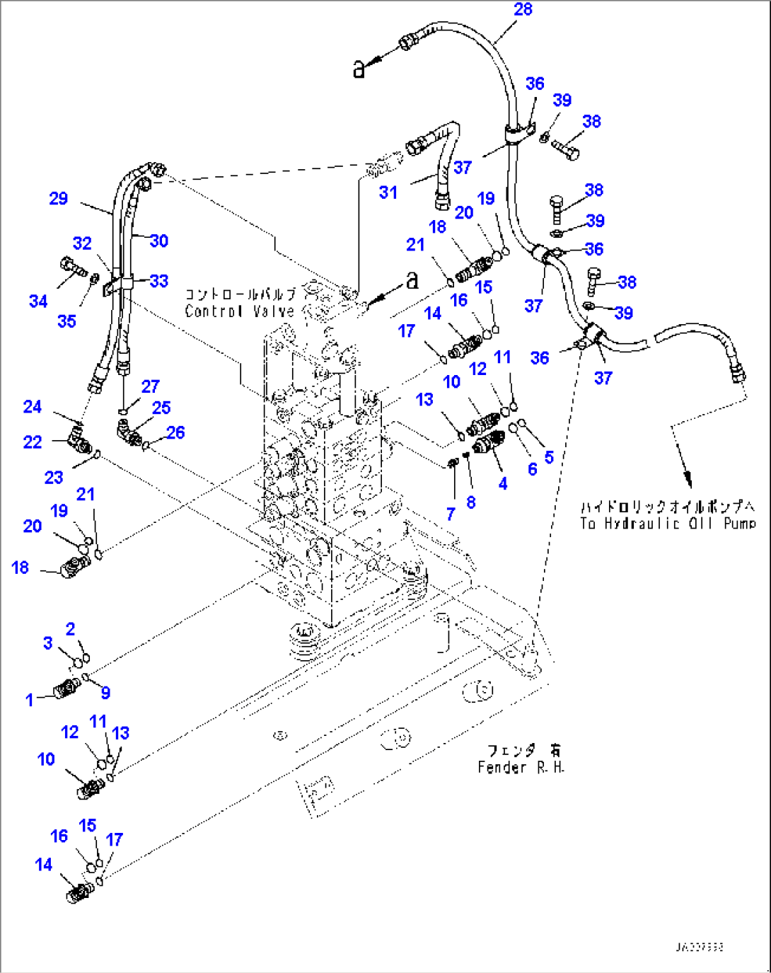 Fender Group, Control Valve Steering Piping (#80001-80083)