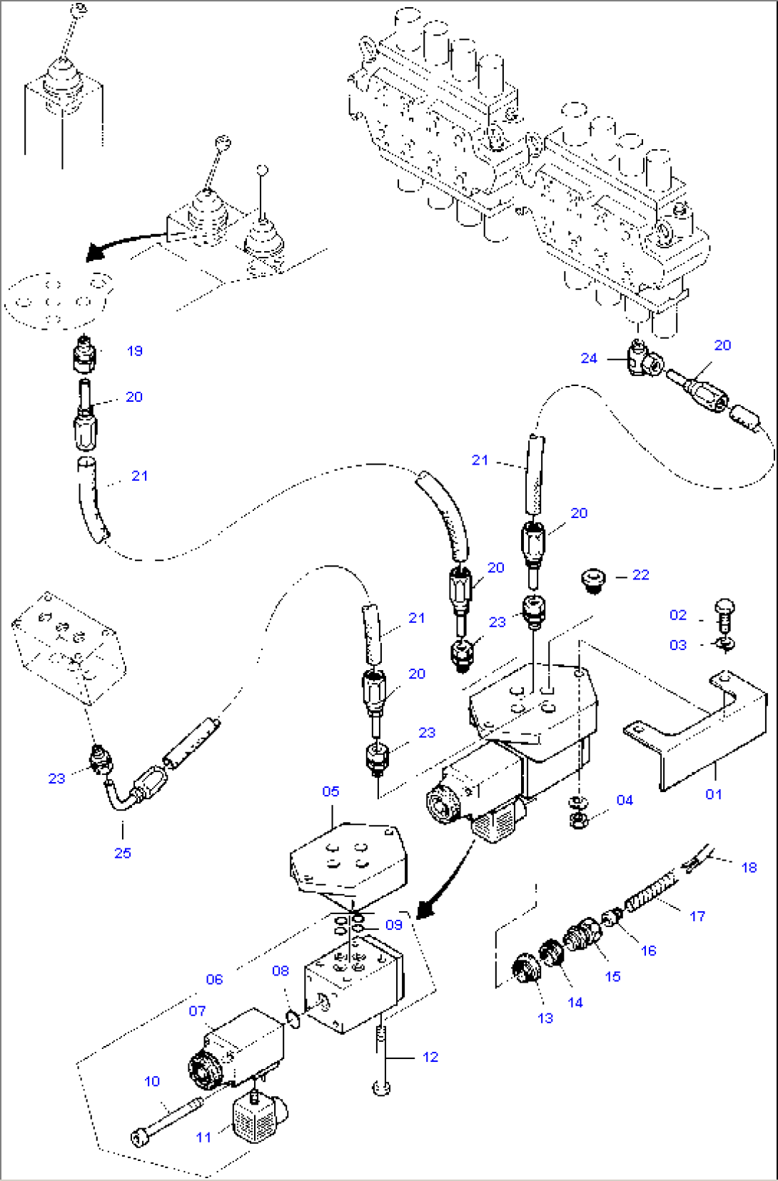 Bucket Cylinder - Cut-Off Device (Overheat)