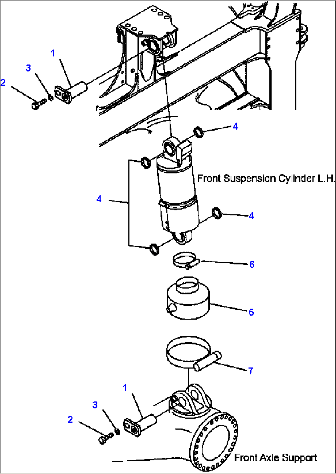 FIG. S3100-02A0 FRONT SUSPENSION (L.H.)