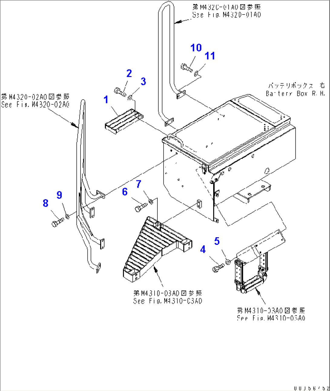BATTERY BOX¤ R.H. (STEP)(#60001-60001)