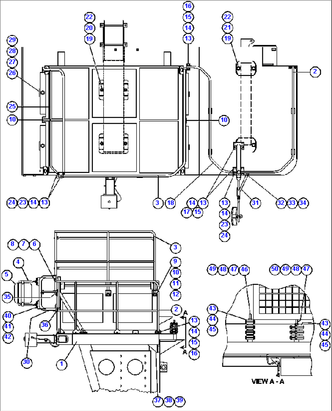 RIGHT DECK & HANDRAILS