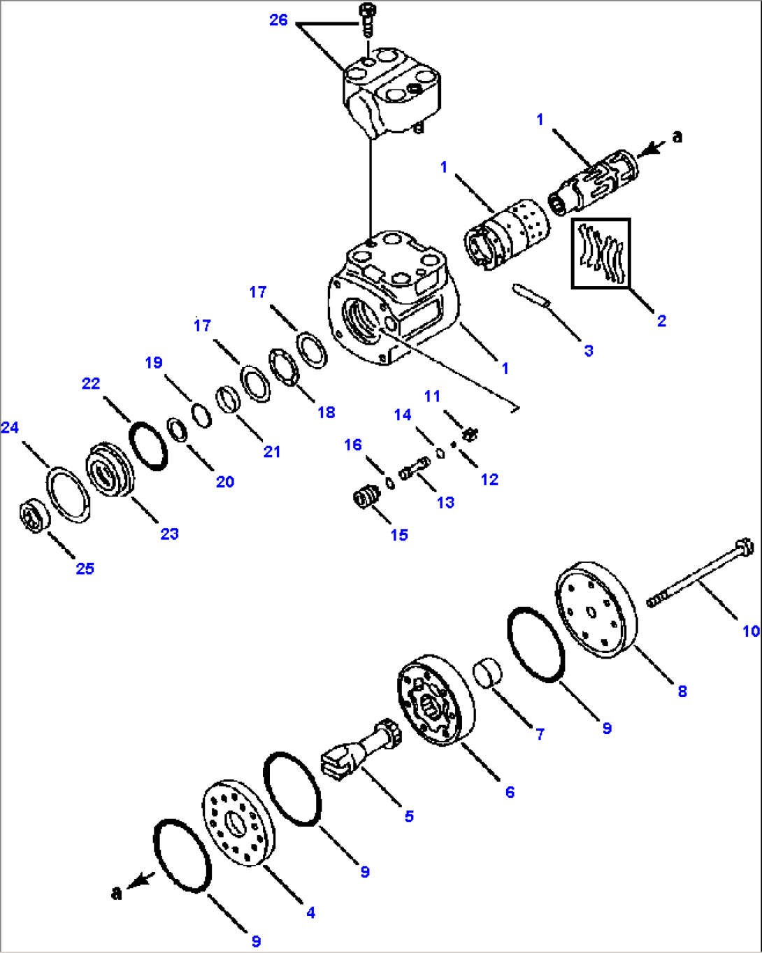 FIG NO. 4111 STEERING VALVE KOMATSU