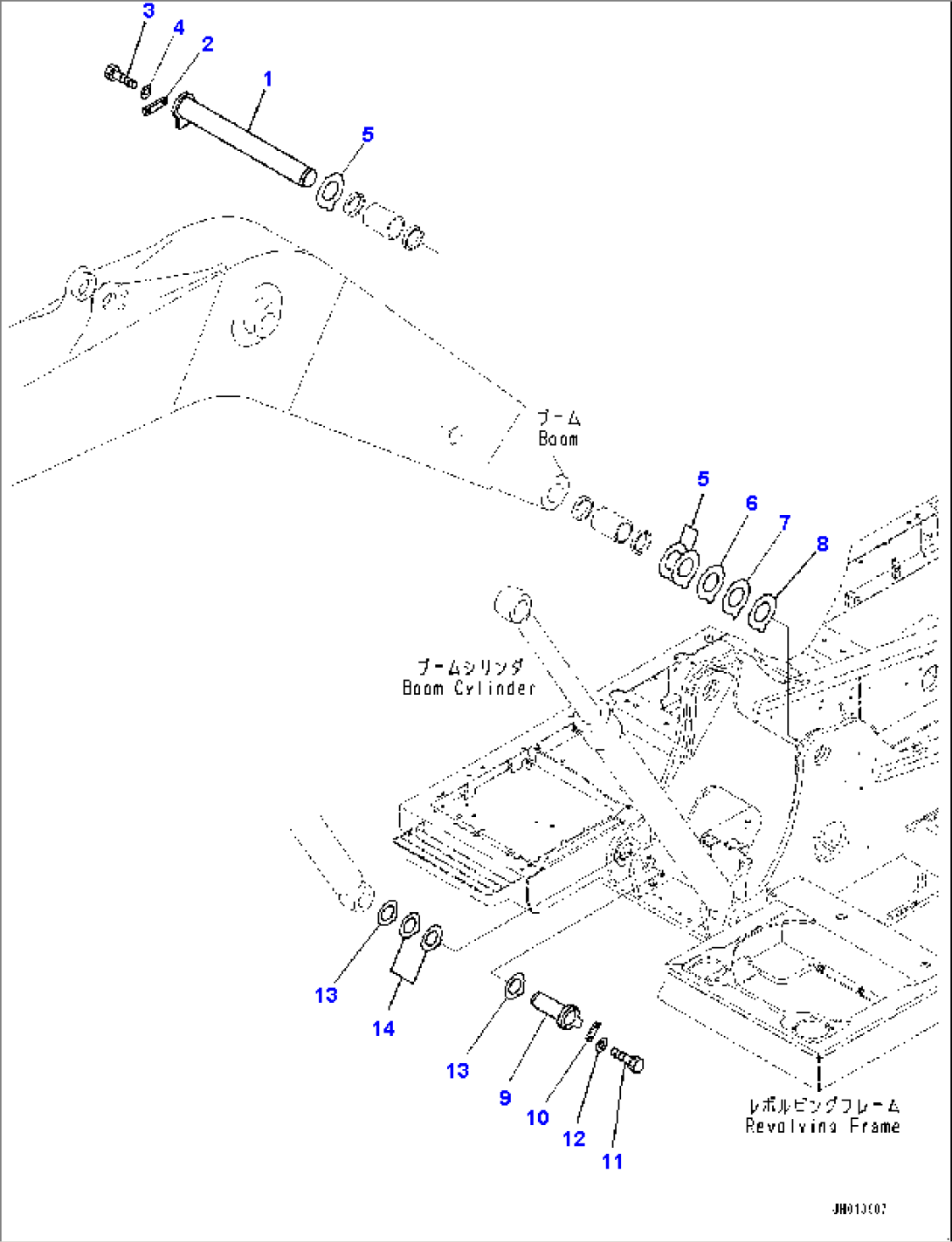 Boom Foot Pin (#500001-)