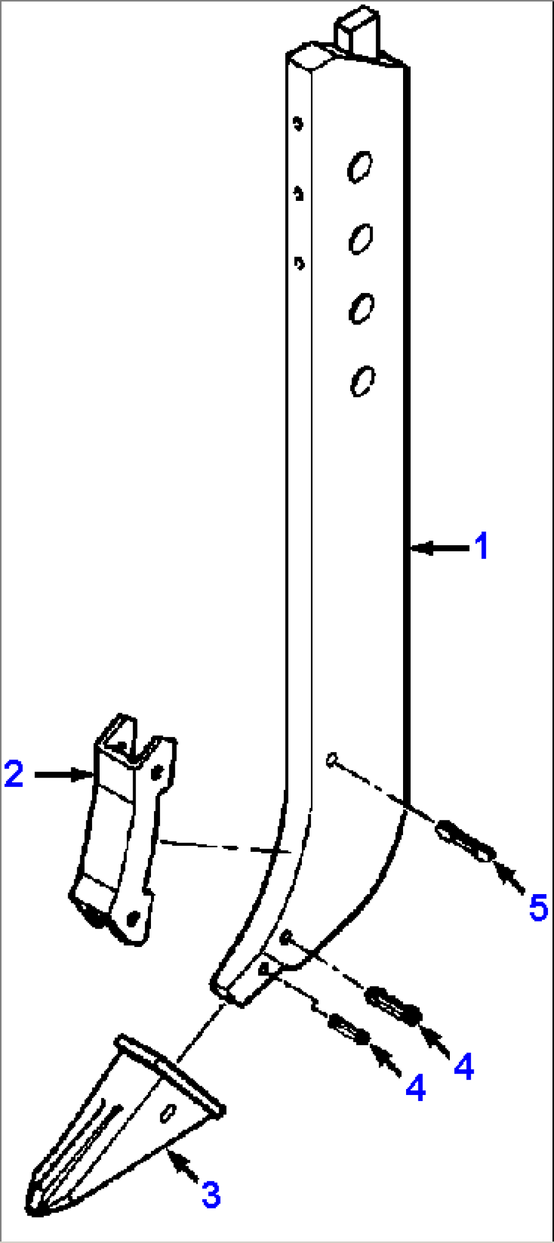 SINGLE SHANK RIPPER STANDARD DIG RIPPER SHANK