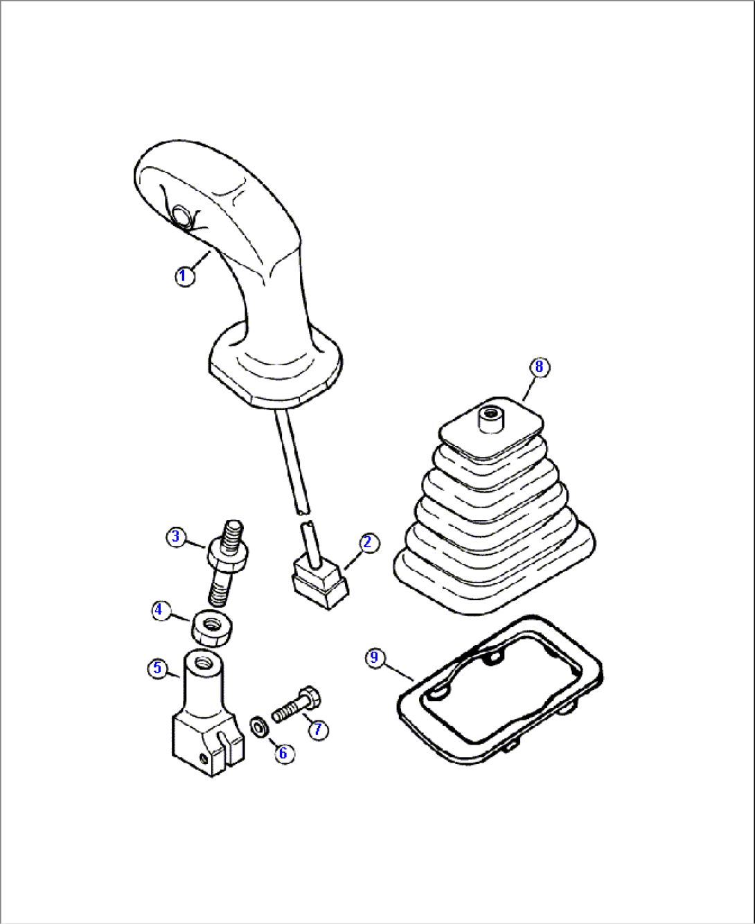 H3033-1A02 PILOT VALVES - WITH PATTERN CHANGE LEFT HANDLE