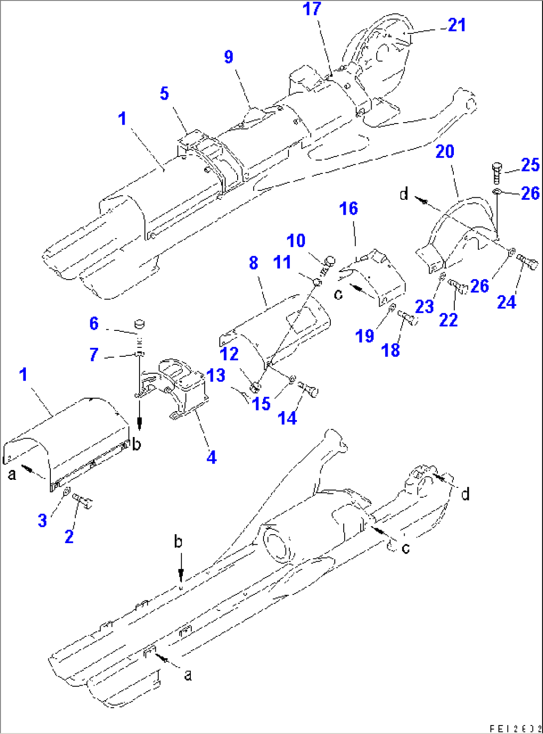 TRACK FRAME COVER(#3001-)