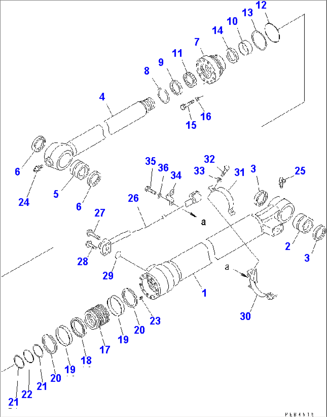 BUCKET CYLINDER (FOR 2.0M ARM)(#52852-)