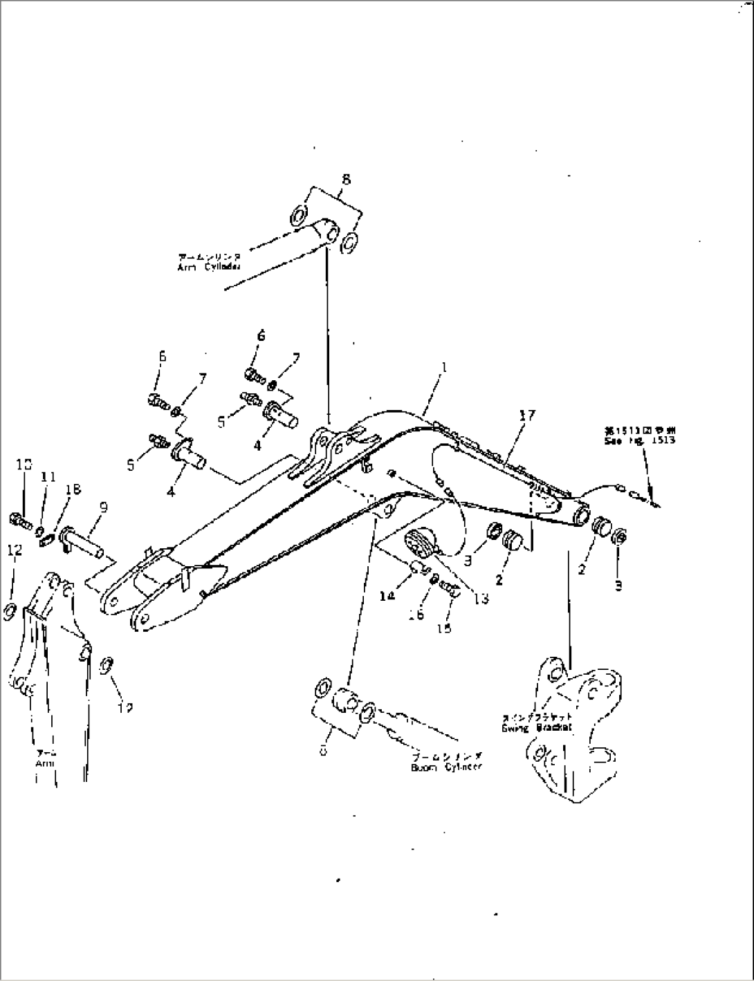 BOOM (ADDITIONAL PIPING) (FOR ASIA)(#2809-)