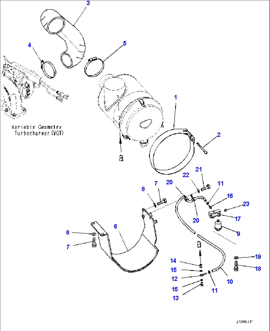 Air Cleaner Related Parts, Mounting (#1001-)