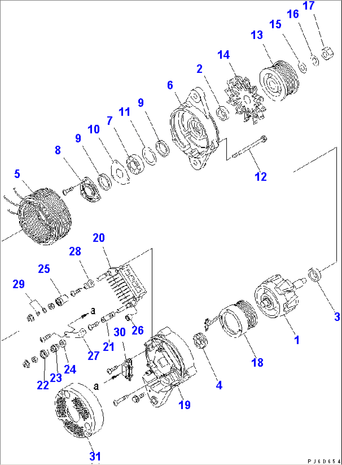 ALTERNATOR (60A) (INNER PARTS)