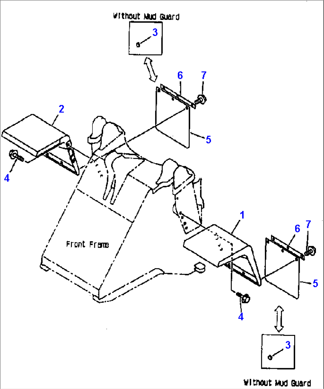 FIG NO. M4210-01A0 FRONT FENDER