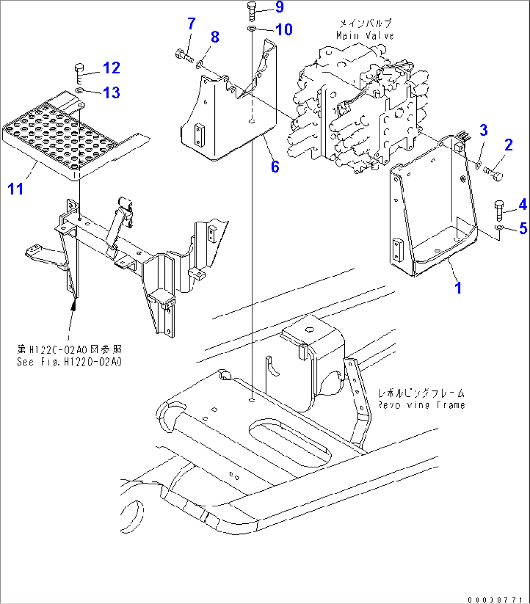 MAIN VALVE (BRACKET AND STEP)