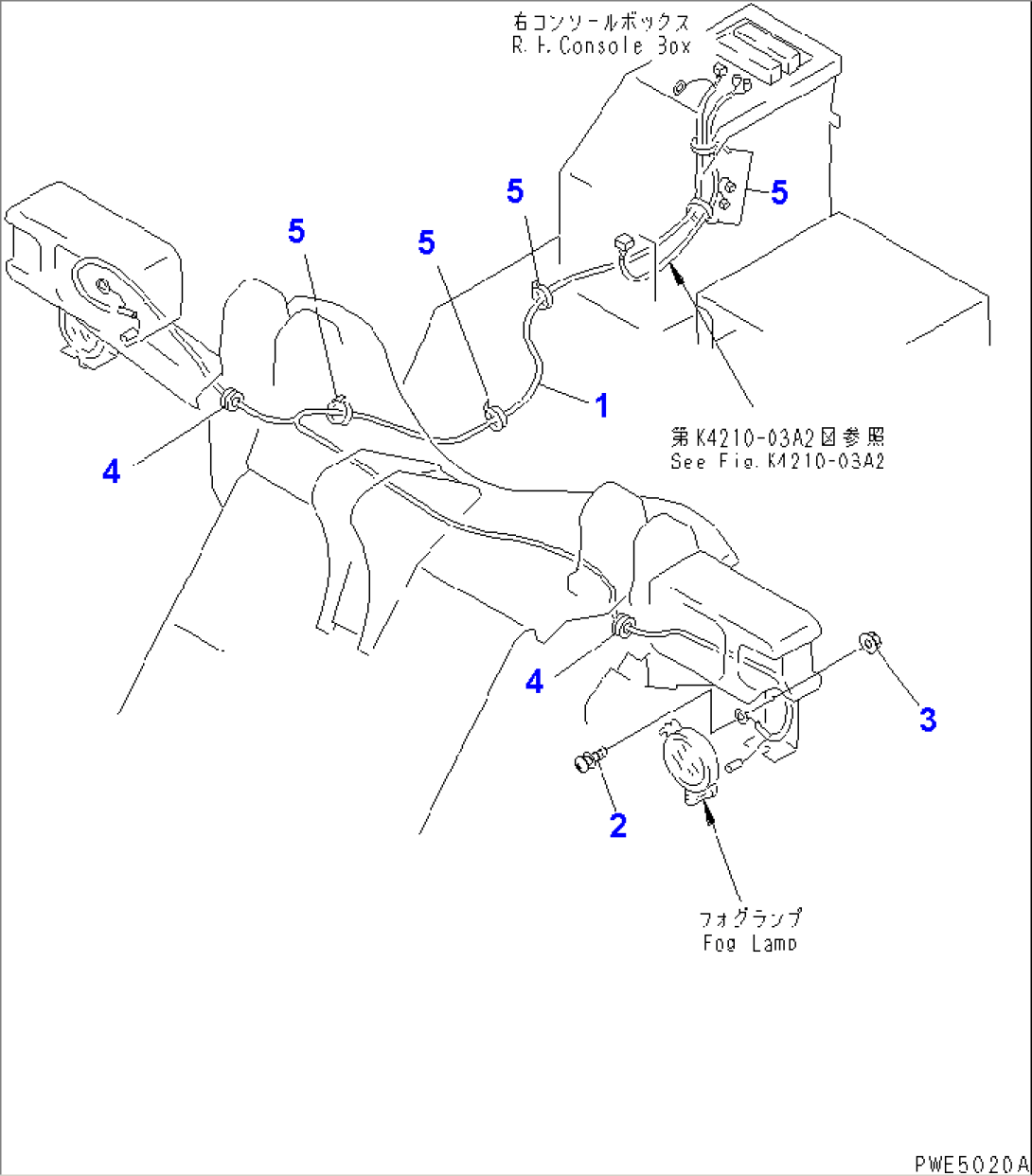 MAIN HARNESS (FOG LAMP LINE) (WITH 2-PERSONS CAB)